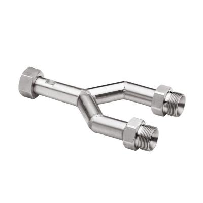 JULABO 三通轉接頭 8 890 140，三通 M24x1.5 內螺紋（1）~M24x1.5 外螺紋（2）