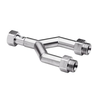 JULABO 三通轉接頭 8 890 142，三通 M30x1.5 內螺紋（1）~M30x1.5 外螺紋（2）